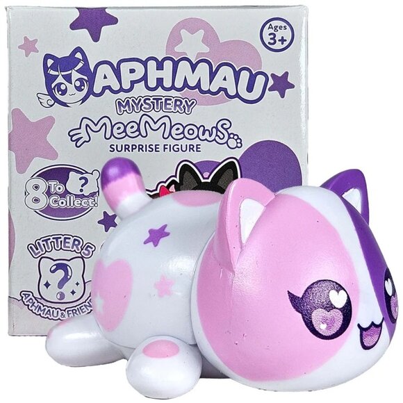 Aphmau Mystery MeeMeows Litter 5 Aphmau Cat Surprise Figure Collectible Pink/Pur - Picture 1 of 3
